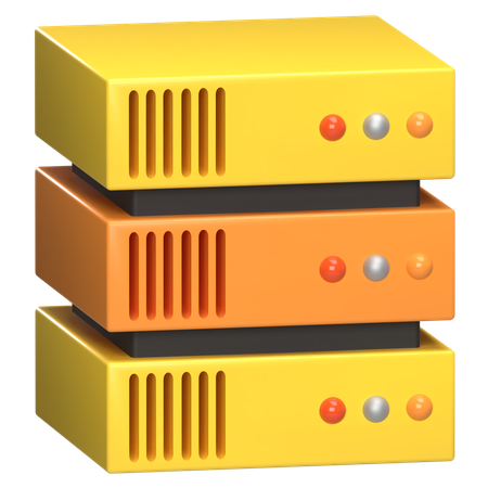 Servidor de base de datos  3D Icon