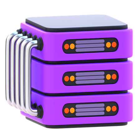 Servidor de dados  3D Icon