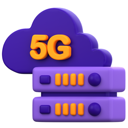 Servidor de datos 5g  3D Icon