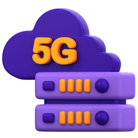 Servidor de datos 5g  3D Icon