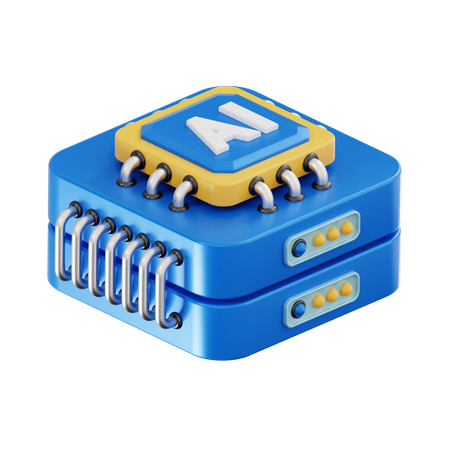 Servidor de IA  3D Icon