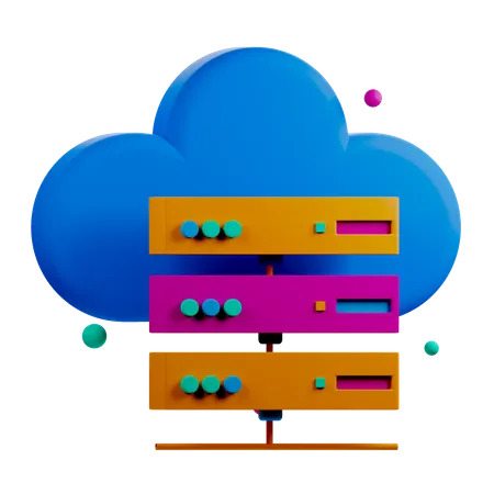 Servidor de nube  3D Icon