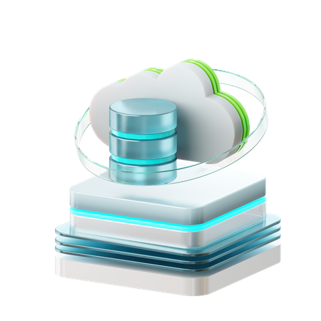 Servidor em nuvem  3D Icon