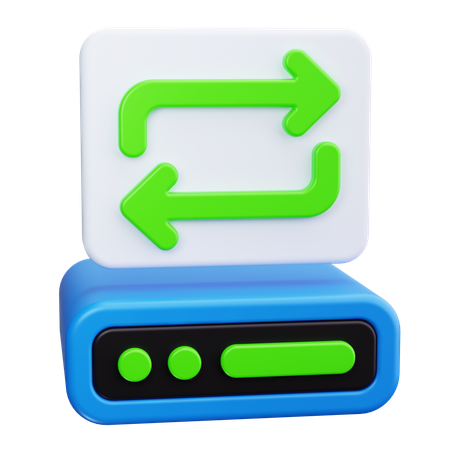 Servidor de respaldo  3D Icon