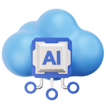 Servidor en la nube  3D Icon