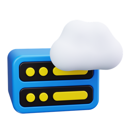 Servidor en la nube  3D Icon