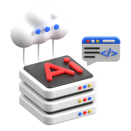 Servidor en la nube  3D Icon