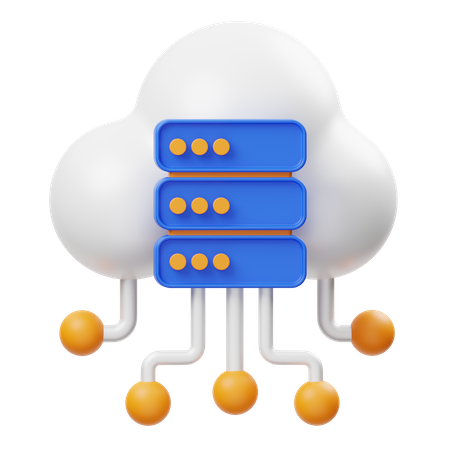 Servidor en la nube  3D Icon