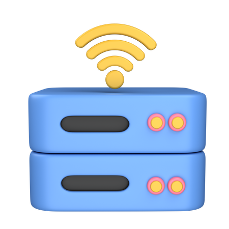 Servidor inteligente  3D Icon