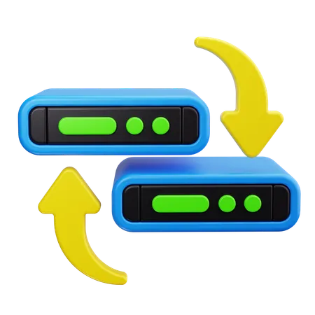 Migração de servidor  3D Icon