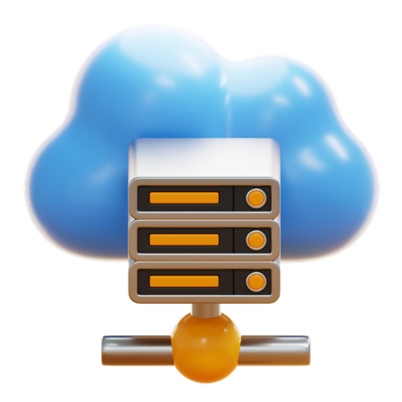 Servidor en la nube  3D Icon