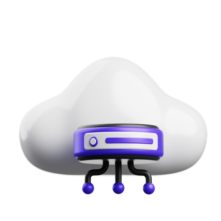 Servidor en la nube  3D Icon