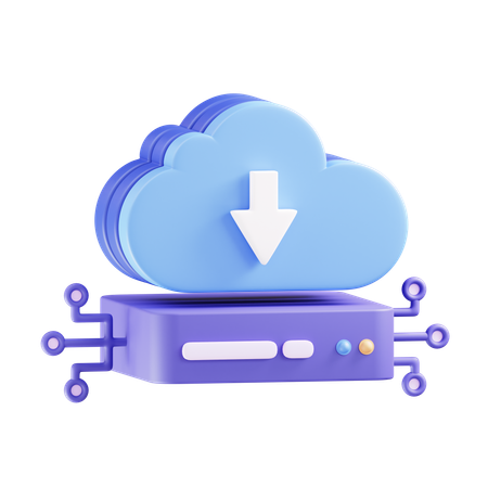 Servidor en la nube  3D Icon