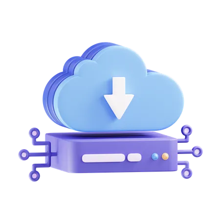 Servidor en la nube  3D Icon