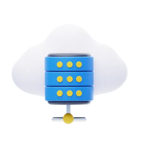 Servidor en la nube  3D Icon