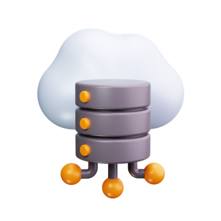 Servidor en la nube  3D Icon