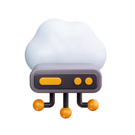 Servidor en la nube  3D Icon