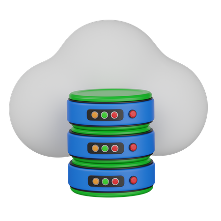 Nube de servidor  3D Icon