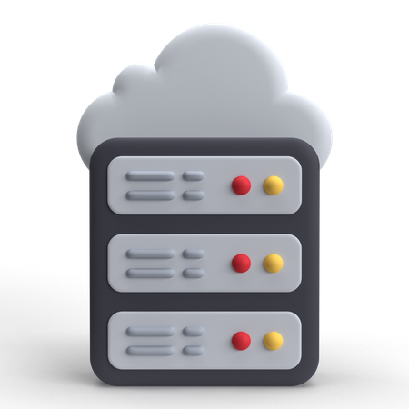 Servidor en la nube  3D Icon