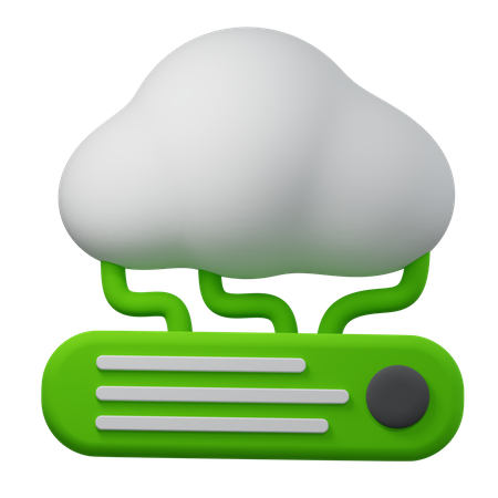 Servidor en la nube  3D Icon