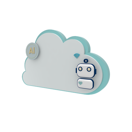 Modo ai del servidor en la nube  3D Icon
