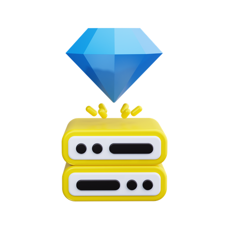 Servidor premium  3D Icon