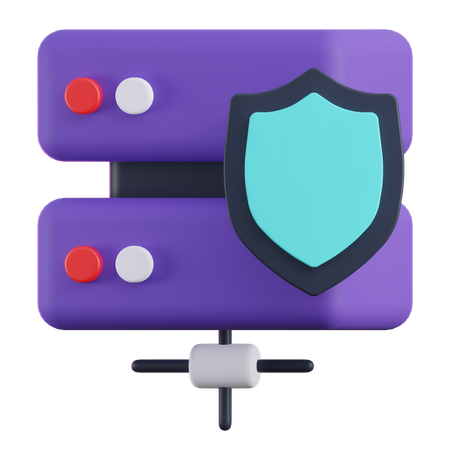Servidor seguro  3D Icon