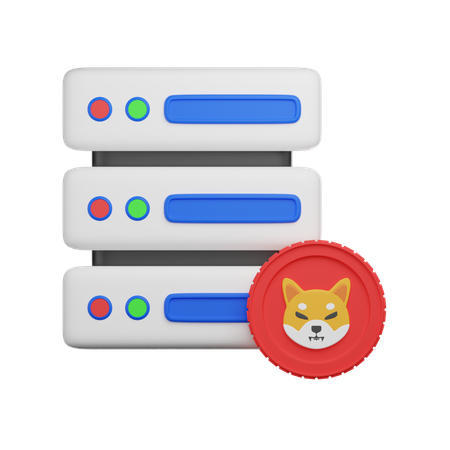Servidor shiba inu  3D Icon