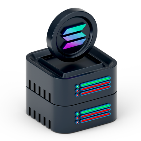 Servidor solana  3D Icon