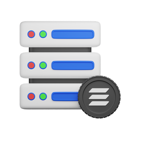 Servidor solana  3D Icon