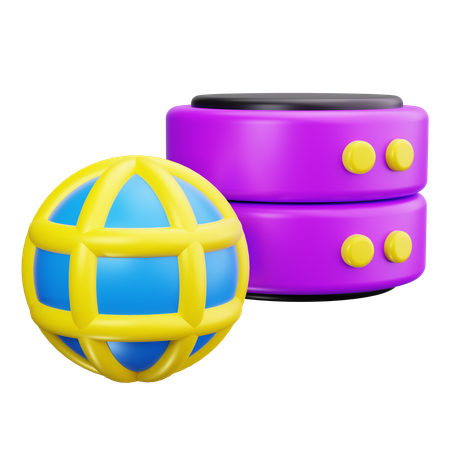 Servidor web  3D Icon