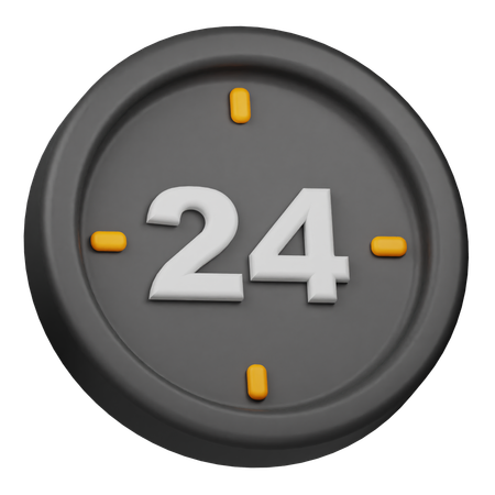 Servizio 24 ore su 24  3D Icon