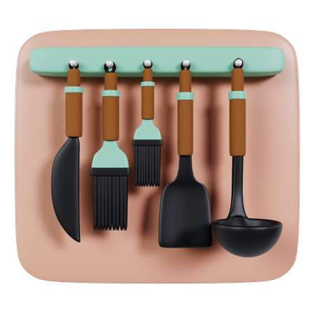 Jeu de spatules  3D Icon