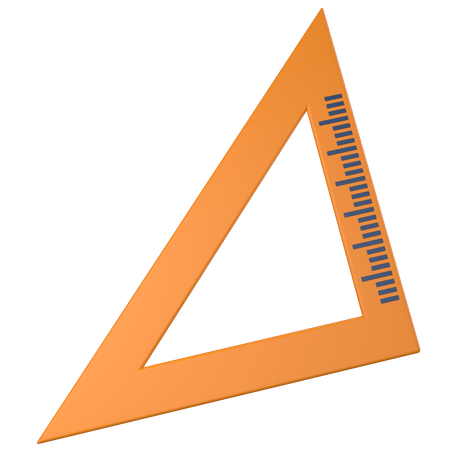 Set Square  3D Icon