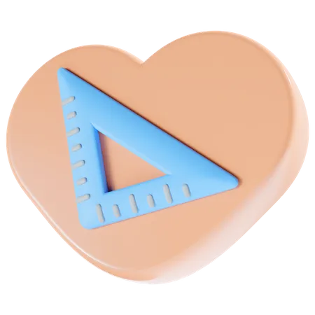 Set Square  3D Icon