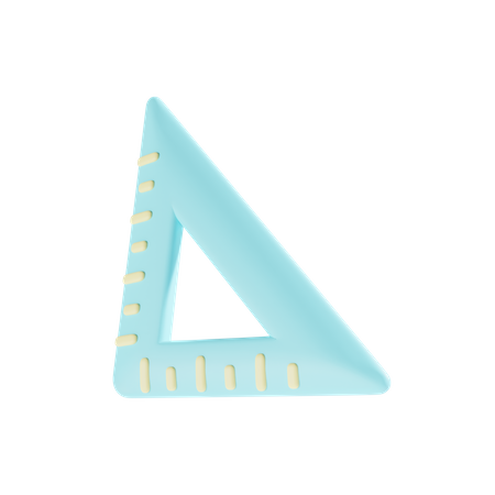 Set Square  3D Icon