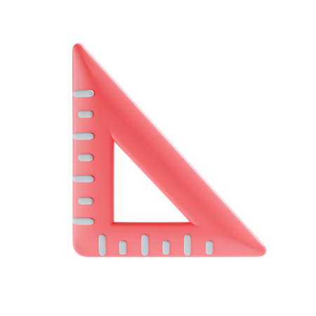 Set Square  3D Icon