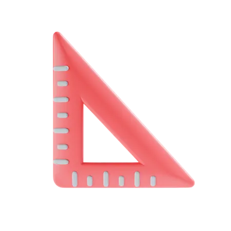 Set Square  3D Icon