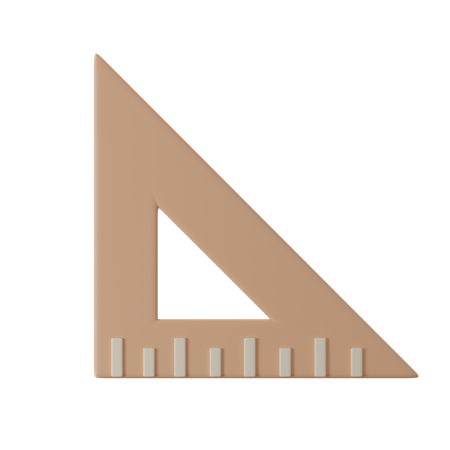 Set Square  3D Icon