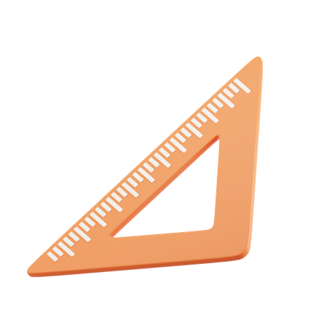 Set Square  3D Icon