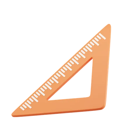 Set Square  3D Icon