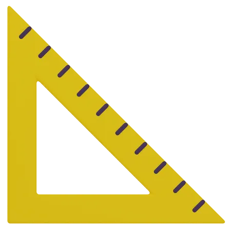 Set Square  3D Icon