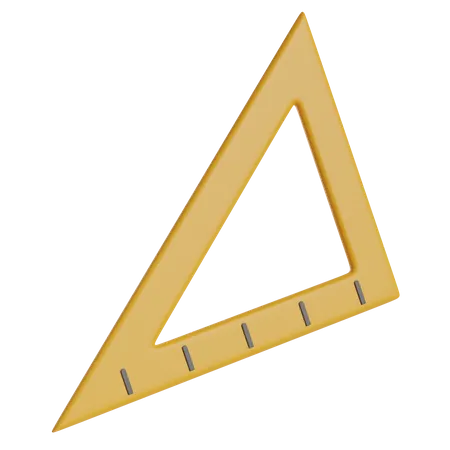 Set Square  3D Icon