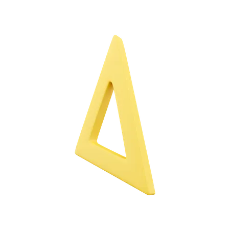 Set Square  3D Icon