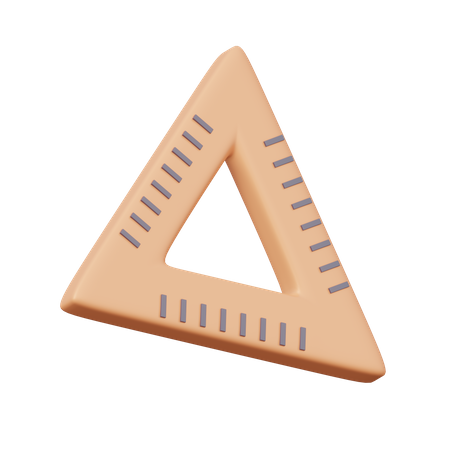 Set Square  3D Icon