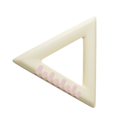 Set Square 3D Icon