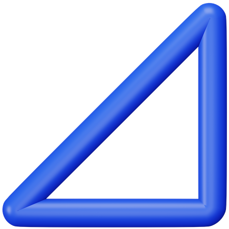 Set Square  3D Icon