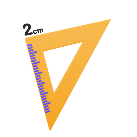 Set Square  3D Icon