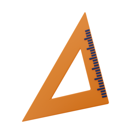 Set Square  3D Icon