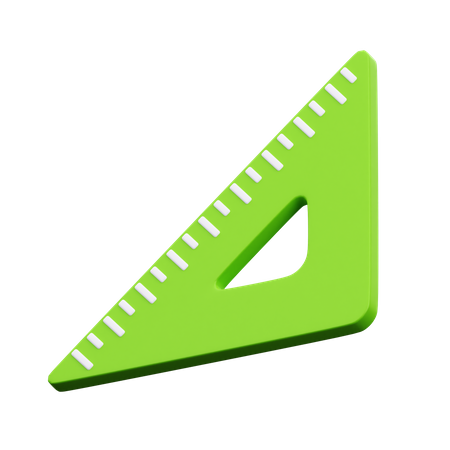 Set Square  3D Icon